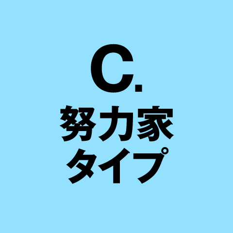 C. 努力家タイプ